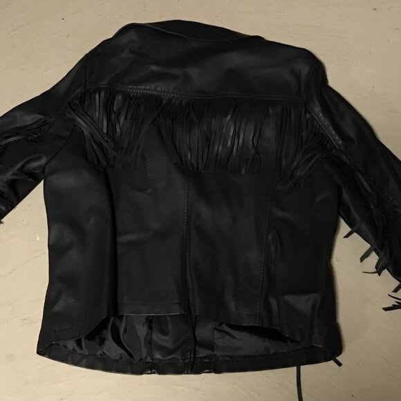 Lane Bryant Black Leather Jacket - Picture 3 of 4